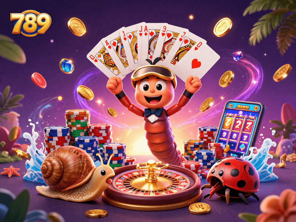 Engage in thrilling games with 789 at an exciting online casino featuring dynamic characters and vibrant elements.