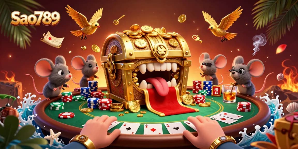Sao789 offers an exciting poker atmosphere with vibrant game elements and engaging treasures.