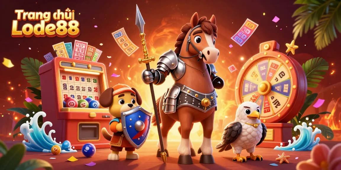 Engaging lottery scenes highlighting Trang chủ Lode88 with vibrant characters and immersive elements.
