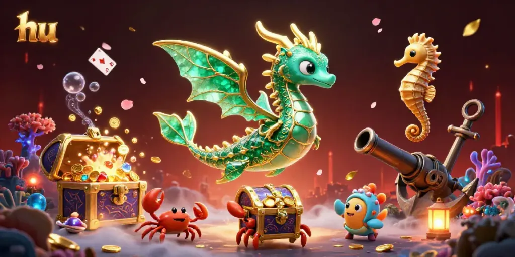 Engaging scene featuring hu sea dragon and treasure elements captivating online gamblers