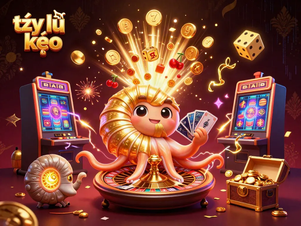 Experience thrilling tỷ lệ kèo moments with vibrant characters and explosive casino elements in a visually captivating scene.
