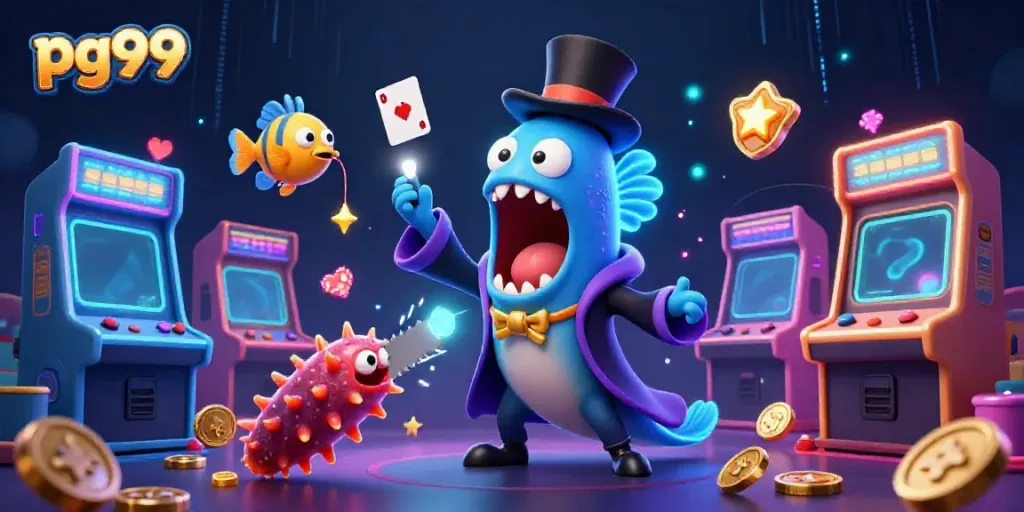 Engage in thrilling gameplay with pg99's vibrant online environment featuring dynamic characters and casino elements.