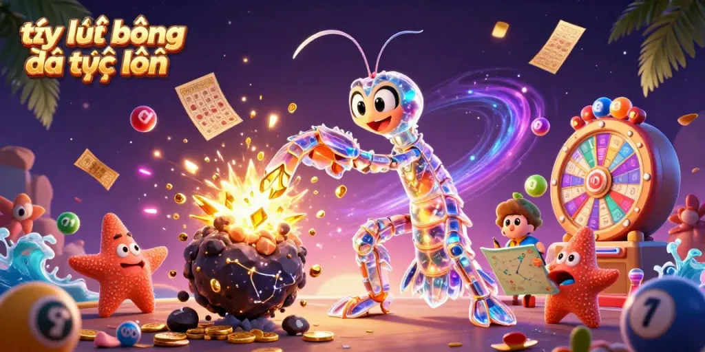 Experience vibrant tỷ lệ bóng đá trực tuyến with animated characters and dynamic gaming elements in a rich scene.