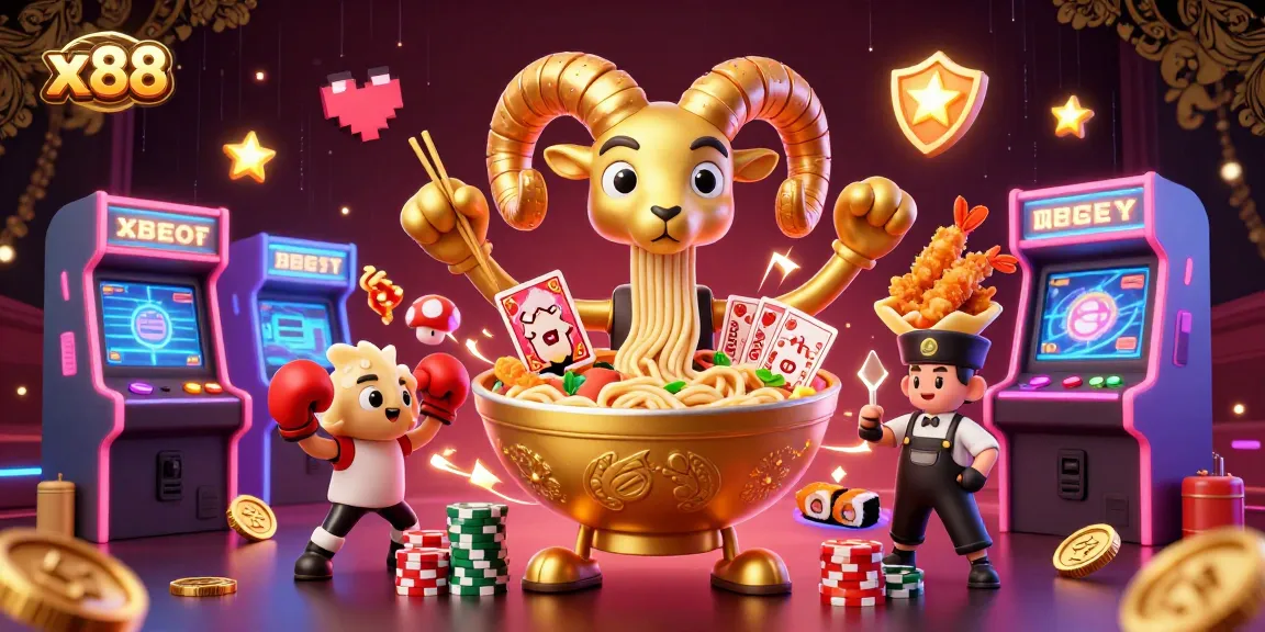 x88 engages players with vibrant casino characters and themes in a dynamic 3D scene.