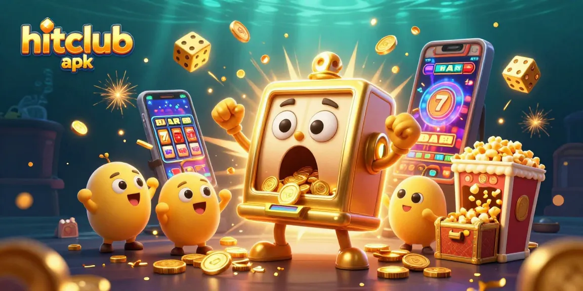 Win your way with hitclub apk as cartoon slot machines celebrate a jackpot frenzy!