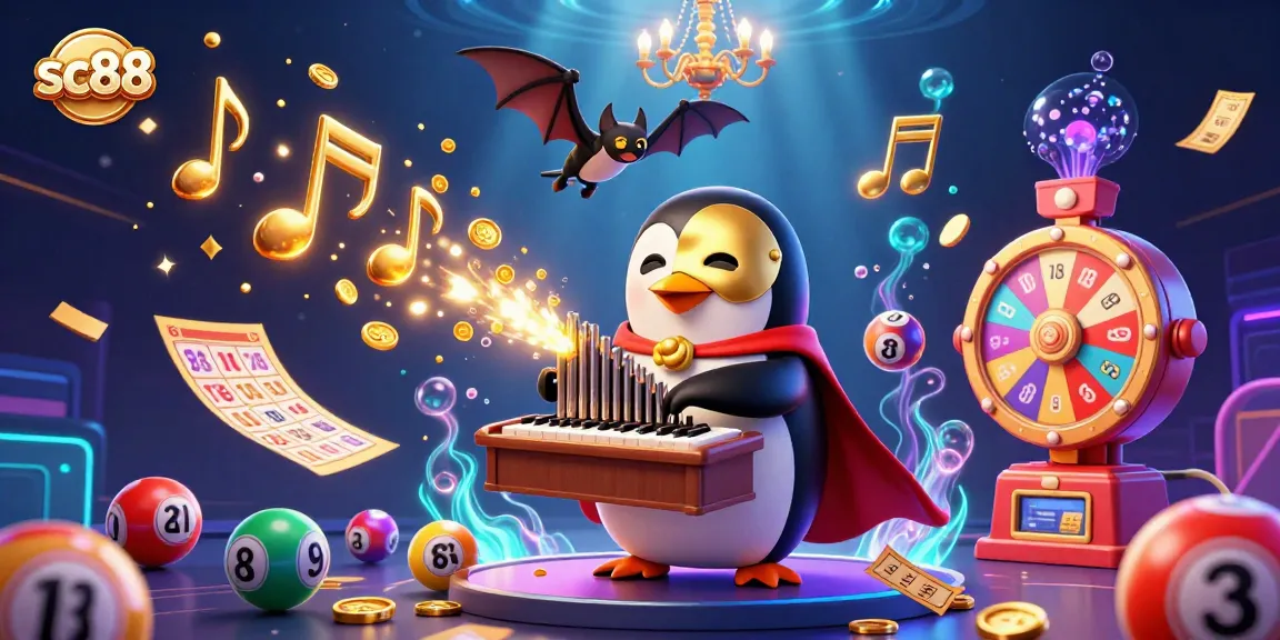 Experience the thrilling world of sc88 with a lively casino scene featuring vibrant games and engaging elements.