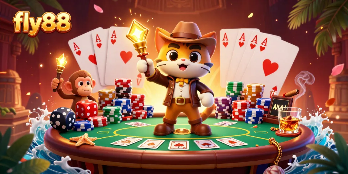 Experience exhilarating wins at fly88 with a thrilling poker scene featuring an archaeological adventure.