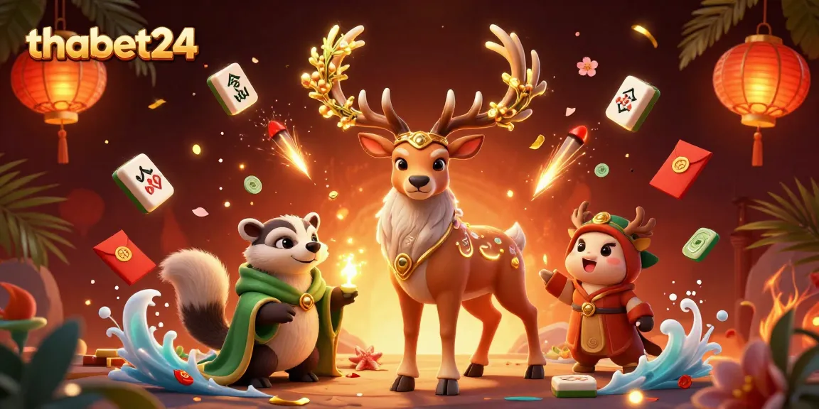 Engage with thabet24's vibrant casino scene featuring mystical characters and rich gambling elements.