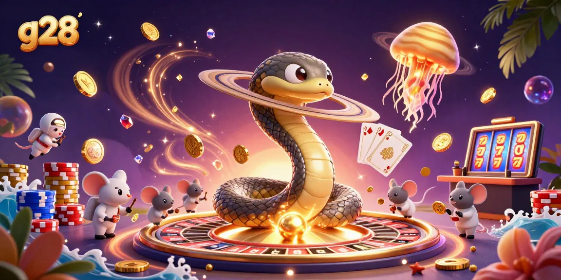 Experience g28 with tiny astronaut mice betting on a cosmic roulette scene
