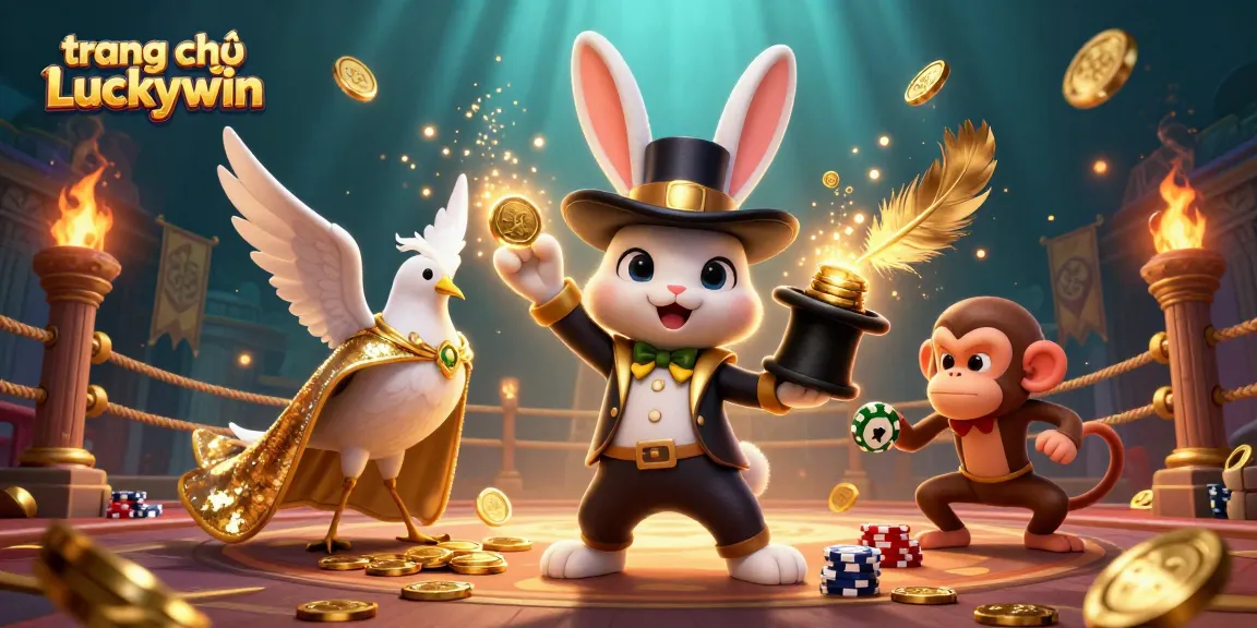 Experience the excitement of gaming action at trang chủ Luckywin with vibrant characters and dynamic casino elements.