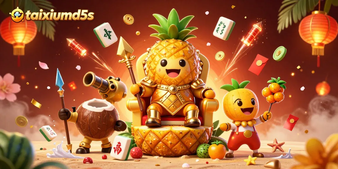 Join the fun at taixiumd5s with vibrant casino characters and festive elements celebrating winnings.