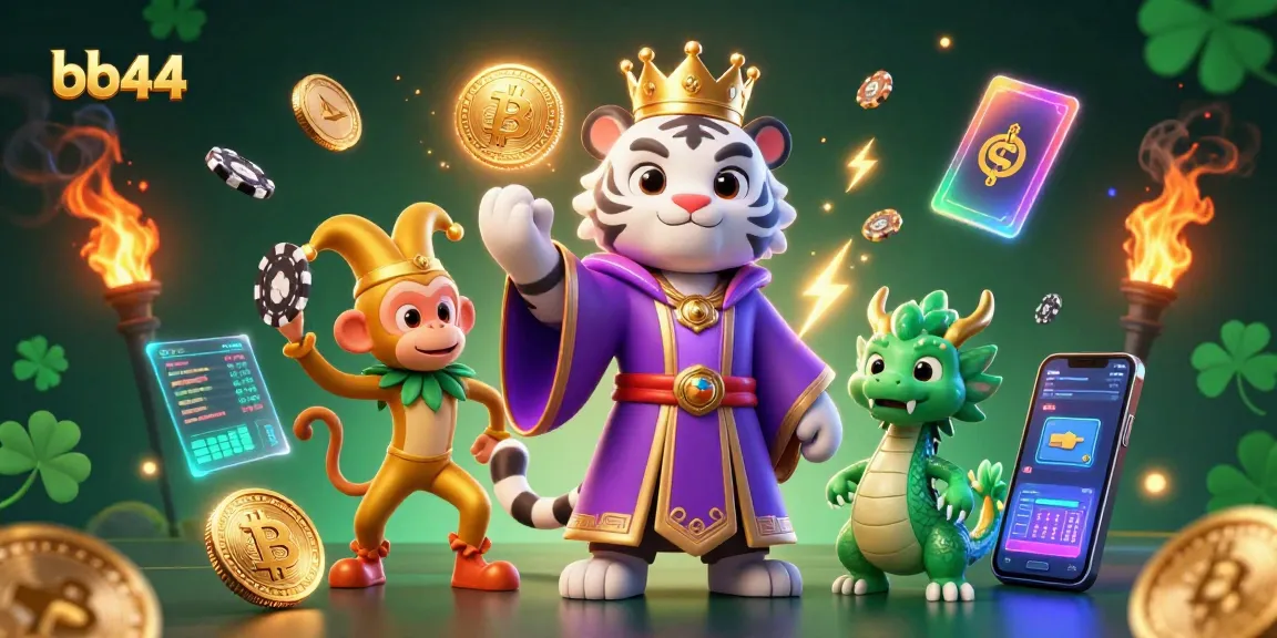 Experience the thrill of bb44 with a vibrant 3D scene, showcasing casino excitement and rich visuals.